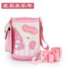 Taza Oso Serie Estrella Accesorios Originales Muñeca de Silicona Tapa Original Taza Infantil Vaso Doble Tapa con Popote