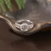 Anillo de Jade de Espuma de Agua Facial de Huevo Natural de Moda para Mujer Plata de Ley S925 Diseño Único Incrustado con Jade de Hielo Alto y Transparente