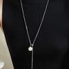 Collar Largo de Perlas de Colores con Diseño Nicho de Perlas Extraíbles Nuevo Estilo 2025 Cadena para Suéter Simple y Elegante