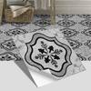 Pegatinas de suelo de baldosas de estilo europeo portugués transfronterizo para decoración de suelo de baño y dormitorio, pegatinas de pared esmeriladas gruesas, autoadhesivas e impermeables
