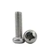 Tornillo de Cabeza Redonda Ranura de Cruz de Acero Inoxidable 304 Tornillo de Cabeza Plana Ranura de Cruz Tornillo Tornillo M1M2M3M4M5M6M8
