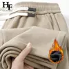 Estoque de fábrica outono e inverno calças esportivas de veludo espessado com caimento calças de veludo cotelê masculinas perna larga reta soltas compridas