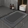 Tapete de Piso para Baño Tapete Absorbente de Barro Diatómico Tapete para Puerta de Entrada Tapete para Puerta de Inodoro Antideslizante para Pies
