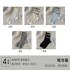 Calcetines de primavera y verano calcetines de tubo para mujer calcetines finos de encaje multicapa calcetines de rizo calcetines con bordado de lazo miu modernos calcetines de algodón sin costuras