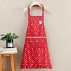 Delantal Simple de Lunares Ondulados Estilo Coreano Cocina Hogar Impermeable Cocina Manga Larga Overol Ropa de Trabajo para Mujer Catering Cocina Hombre