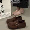 Zapatos de Cuero de Vaca de Cobertura Total Estilo Birkenstock para Mujer, Suela Ultra Suave, Mocasines Cómodos Slip-On, Mocasines Casuales