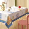 Toalha de Mesa de Luxo Leve de Alta Qualidade Impermeável e à Prova de Óleo Estilo Retro Americano Dopamina Tapete para Mesa de Jantar Estilo Ins Toalha de Mesa para Mesa de Centro