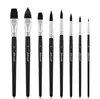 Set de 8 Piezas Best-Seller Transfronterizo Titian de Pinceles para Acuarela y Acrílico de Imitación Pelo de Ardilla