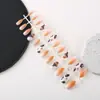 Garra de Águia Halloween Lista Manicure Usável para Mulheres 24 Peças Manicure Pronta Unhas Amêndoa