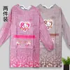 Avental de Moda Estilo Coreano Avental à Prova de Manchas e Óleo Macacão de Manga Longa Roupa de Uso Reversível para Adultos Avental de Cintura Avental de Cozinha à Prova de Óleo e Água