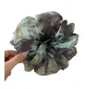 Scrunchie degradê estilo coreano para mulheres, scrunchie floral de verão, elástico de cabelo, acessório de cabelo de alta qualidade para meninas