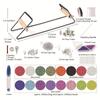Herramienta para Ensartar Cuentas de Arroz Dongzheng Personalizada-DIY Máquina Ensartadora de Cuentas de Acero Inoxidable Máquina Tejedora de Pulseras Manual Herramienta Metálica para Ensartar Pulseras