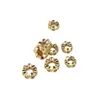 Pulseira de Ágata de Cristal DIY com Espaçadores de Diamante, Acessórios de Joias da Moda e Simples Espaçadores, Espaçadores de Furo Grande, Contas Espaçadoras de Pétala