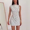 Sitio Independiente de Amazon Transfronterizo Europeo y Americano Verano 2026 Vestido Elegante de Alta Gama Sin Mangas con Hebilla Metálica para Mujer
