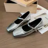Zapatos Mary Jane para Mujer con Aumento Oculto de Altura Otoño 2026 Nuevos Franceses Puntera Cuadrada Suela Gruesa Correa Única Bajos Planos para Mujer