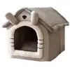 Casa Nido para Gatos y Perros Invierno Cálido Perro Pequeño Gatos y Perros Cuatro Estaciones Universal Removible y Lavable Casa para Perros Nido Cama para Gatos Suministros para Mascotas