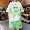 Conjunto de Camiseta de Manga Corta para Hombre Verano 2026 Nuevo Estilo Seda Helada Casual Moderno Deportivo Conjunto de Ropa para Hombre con un Look Elegante
