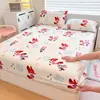 Conjunto de três peças de lençol de leite veludo espesso de alto peso para outono e inverno, capa de colchão infantil de desenho animado com capa de cama de pelúcia, disponível para atacado