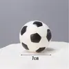 Decoração de Bolo de Futebol Enfeites Bola de Futebol de Borracha Macia Menino Ídolo Masculino Tema Menino Decoração Arranjo de Aniversário Toppers de Futebol