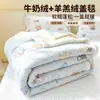 Manta de forro polar de leche Clase A, manta de borrego de doble cara engrosada, manta para siesta en la oficina, manta para sofá, manta pequeña para dormitorio 3