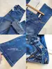 Pernas longas de supermodelo~calça flare afunilada de cintura alta, jeans de perna reta que levanta o bumbum para mulheres, 26 novo estilo outono/inverno H090908