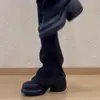 Zapatos de Cuero Retro con Punta Redonda, Banda Elástica y Corte Profundo 2026 Otoño e Invierno Nuevo Estilo Británico Simples Versátiles Que Aumentan la Altura con Suela Gruesa