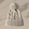 Chapéu de Tricô Quente para Exterior de Veludo Espesso Novo Estilo Coreano Inverno Chapéu de Lã à Prova de Frio de Alta Qualidade com Logotipo Personalizável