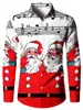 Casaco de Natal transfronteiriço para homens, novo top casual da moda com estampa de Natal, tamanho grande, exclusivo da Amazon