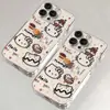 Funda para Teléfono Móvil Apple 16Promax Donut Kt Cat Iphone15 Dibujos Animados 13 Transparente 12 Funda Suave 11