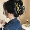 Presilha de Cabelo com Laço Floral Estilo Francês para Mulheres, Novo Modelo de Alta Qualidade 2026 Presilha Jacaré para Cabelo Meio Preso, Acessório de Cabelo