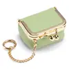 Nueva Caja de Almacenamiento de Joyas de Cuero Genuino, Bolsa Creativa para Joyas de Anillo de Diamante, Mini Anillo Collar, Caja de Joyería para Aretes, Monedero