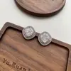 Pendientes Minimalistas de Lujo Ligero Cubo de Azúcar Pequeño de Circonita Aguja de Plata S925 Nicho de Gama Alta Súper Brillantes Versátiles Pendientes Transfronterizos