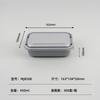 Lonchera de Doble Capa con Compartimentos, Caja Rectangular Impresible para Llevar, Caja Bento Ligera Multicompartimento de Grado Alimenticio con Tapa