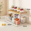 Estante de almacenamiento de escritorio para comida de bebé y productos infantiles, estante de bocadillos de varias capas para mesa de comedor, pequeño almacenamiento de cocina