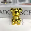 Caixa de lenços com decoração de urso de luxo leve, caixa de doces, decoração, tampa de plástico PP, acessórios, iluminação doméstica criativa e bonita