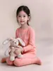 Roupa de Casa Infantil Roupas e Calças de Outono Infantis Meninos e Meninas Roupa de Casa para Bebê Malha Térmica de Algodão Pijamas Roupa de Casa Engrossada
