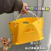 Cesta de Baño Transparente de Mano Cesta de Almacenamiento Cesta Colgante para Verduras de Baño Cesta de Almacenamiento con Drenaje para Artículos de Limpieza de Frutas de Ducha