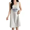 Vestido de Dormir Holgado, Cómodo, Delgado, Suave y Transpirable para Mujer, Vestido de Dibujos Animados que se Puede Usar Afuera para Ocio en Casa
