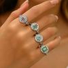 Nuevo Diseño Exclusivo Anillo Guofeng Explosivo Lujo Ligero Moda Mahjong Rojo Transportador de Fortuna Joyería de Apertura de Mahjong