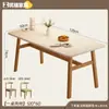 Mesa Apartamento Pequeno Moderna Simples Casa Mesa de Jantar e Cadeiras Sala de Estar Quarto Escritório Escrita Mesa Longa e Cadeiras Espessada e Forte