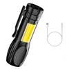 Nuevo multifuncional USB de carga transfronterizo luz lateral cob portátil para exteriores luz fuerte mini linterna regalo mayoreo