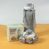 Taza de Agua Plegable de Silicona para Exterior Ventas Calientes Transfronterizas Creativa Silicona Portátil Compresión Retráctil Botella Resistente a Altas Temperaturas Botella de Agua Deportiva
