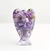 Adornos de Ángel de Grava de Cristal Natural Transfronterizos Decoración Creativa de Escritorio Estilo Europeo Manualidades para el Día de la Madre en Casa Venta al por Mayor