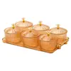 Plato de Frutas Secas Lujo Ligero Plato de Snacks Transparente Redondo Plato con Compartimentos para Frutas Caja de Dulces de Plástico con Tapa Ktv Comercial