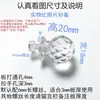 Puxador de Cristal Acrílico Transparente com Parafusos, Puxador Botão de Furo Único M4, Puxador de Tampa de Porta, Puxador de Porta de Caixa, Puxador de Pendurar