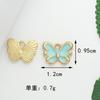 Colgante de aleación con forma de gota de aceite, flor, mariposa, lápiz, pendientes, collar, pulsera, joyería DIY, llavero, colgante, pequeños accesorios.