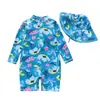 Maiô Infantil Completo Anti-UV 2026 Novo Estilo, Roupa de Banho Antibacteriana e Anti-Cloro, Maiô Inteiro com Proteção Solar para Crianças Pequenas e Médias