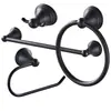 Conjunto de Porta-Toalhas Preto Rack de Armazenamento para Banheiro de Aço Inoxidável Suporte para Papel Toalha Barra de Toalha para Banheiro Acessórios de Ferragens para Banheiro