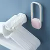 Organizador de Cabides Rack Gancho de Varanda Dobrável Multifuncional Secador de Roupas de Parede Sem Furos Prendedores para Cabides