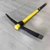 Pico para cavar raíces de árboles, pico cruz, pico agrícola con mango de plástico para cavar agujeros y tierra, pico de acero para rieles para exteriores